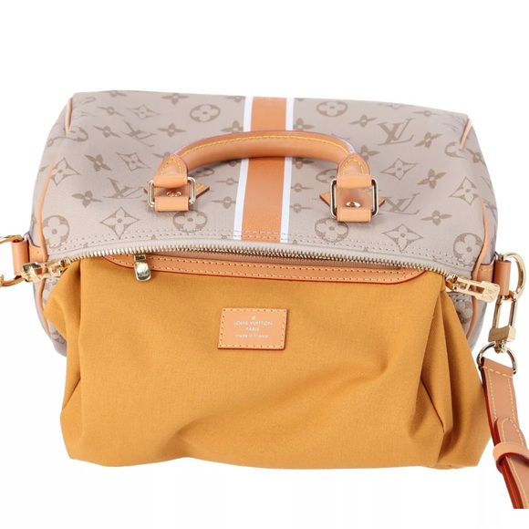 Louis Vuitton Monogram Speedy Bandoulière 25 M46749 Beige Multi Stripe Limited - Picture 9 of 9